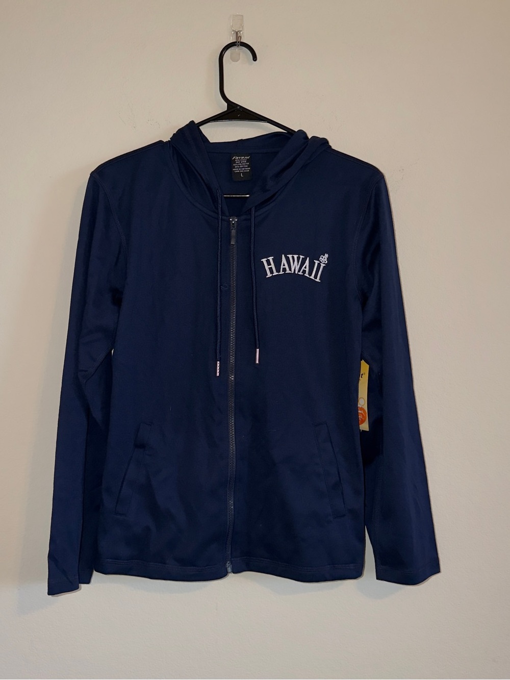 Hawaii navy blue zip up NWT